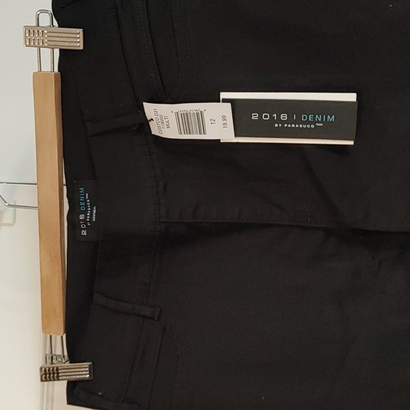 🌠3/$20🌠 NWT 2016 Parasuco Black US 12 Mid-Rise Straight Leg Pull-On Pant - Picture 6 of 7